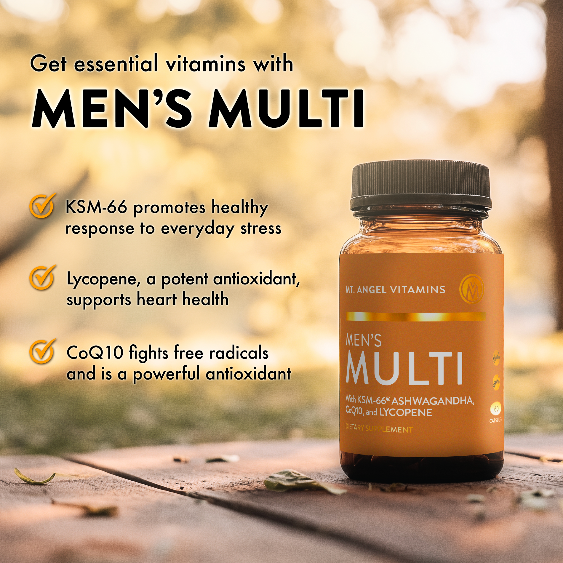Mt. Angel Vitamins' Men's Multi - 60 Capsules: 60
