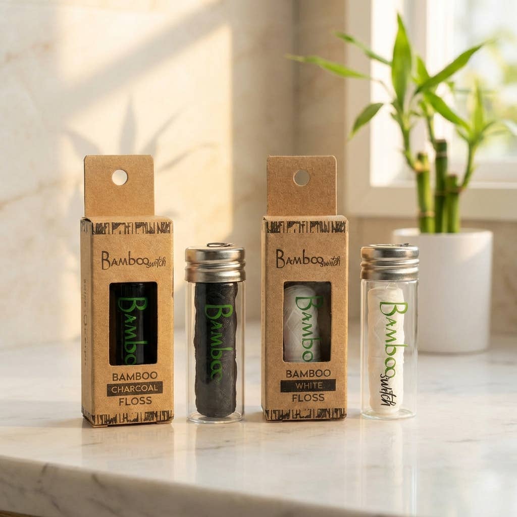 Vegan Bamboo Floss | Earth Day Bestseller: Natural White