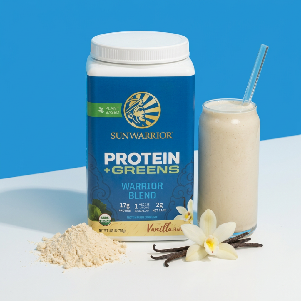 Warrior Blend + Greens Vanilla - Vegan Pea Protein Powder