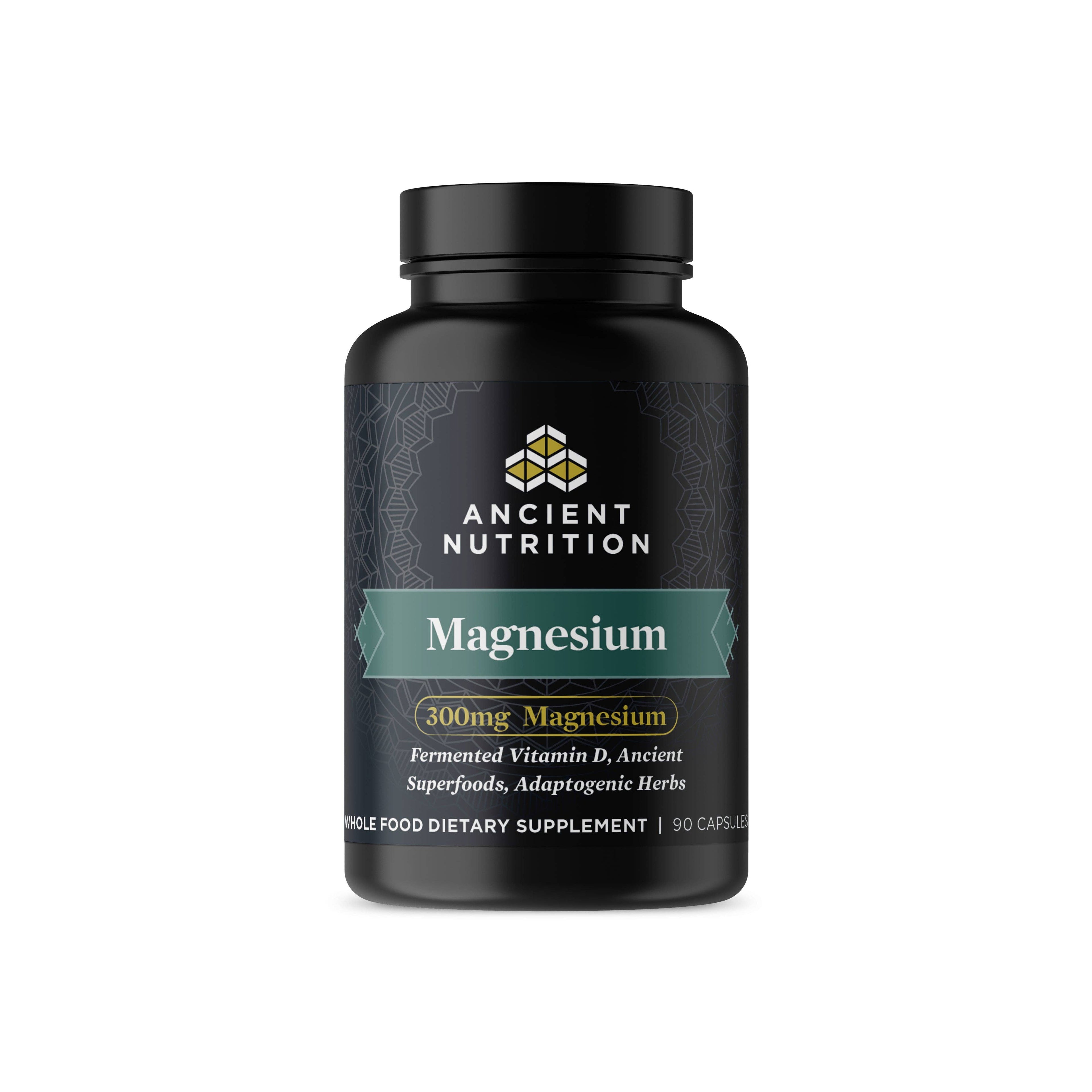 Ancient Nutrients Magnesium | Capsules (30 Servings): Black