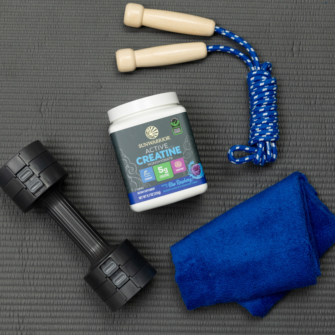 Blue Raspberry Active Creatine Drink Powder- Vegan, Soy-Free