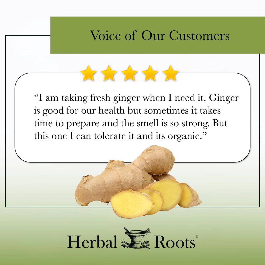 Herbal Roots Organic Ginger Root Capsules