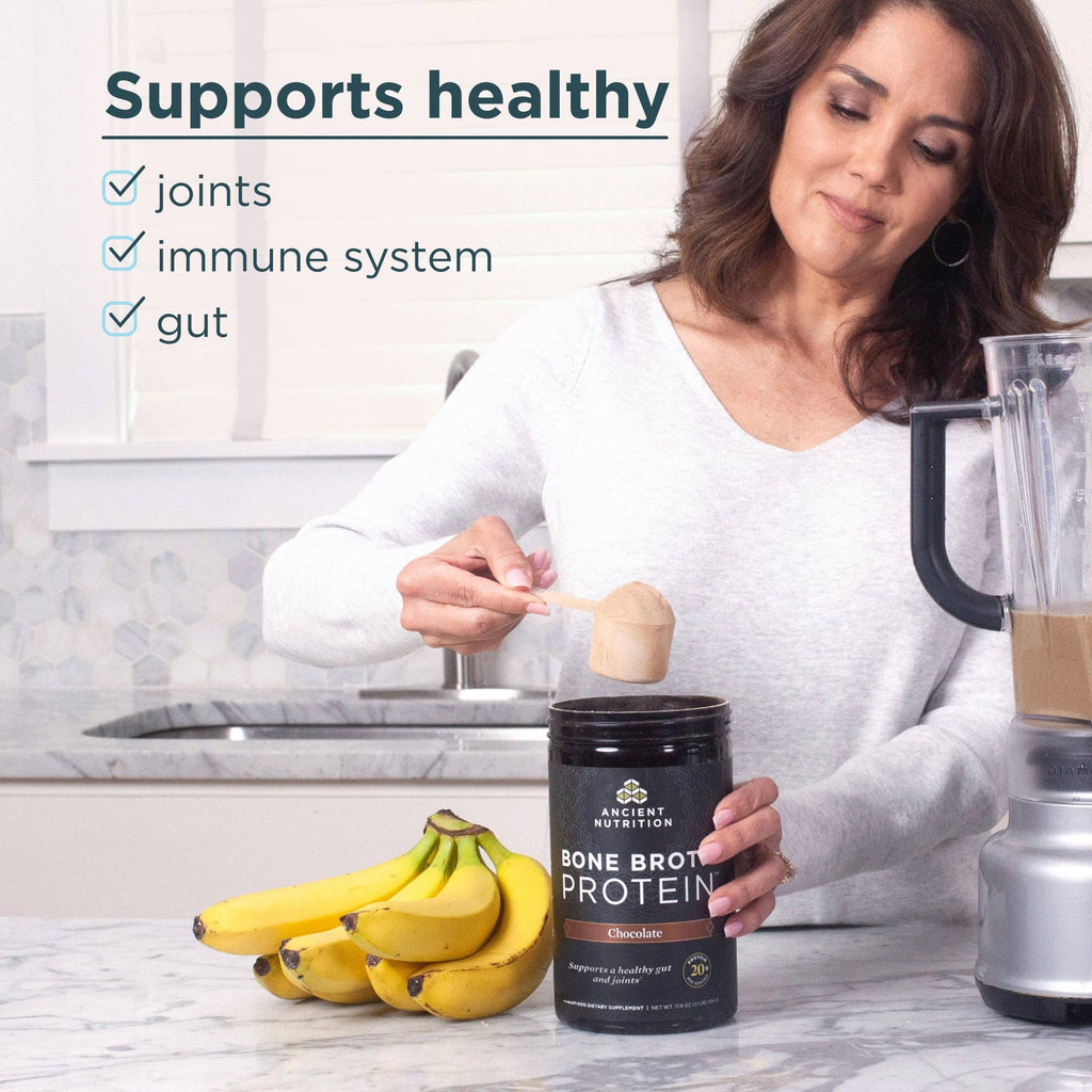 Bone Broth Protein Powder - Chocolate - 20 servings: Black