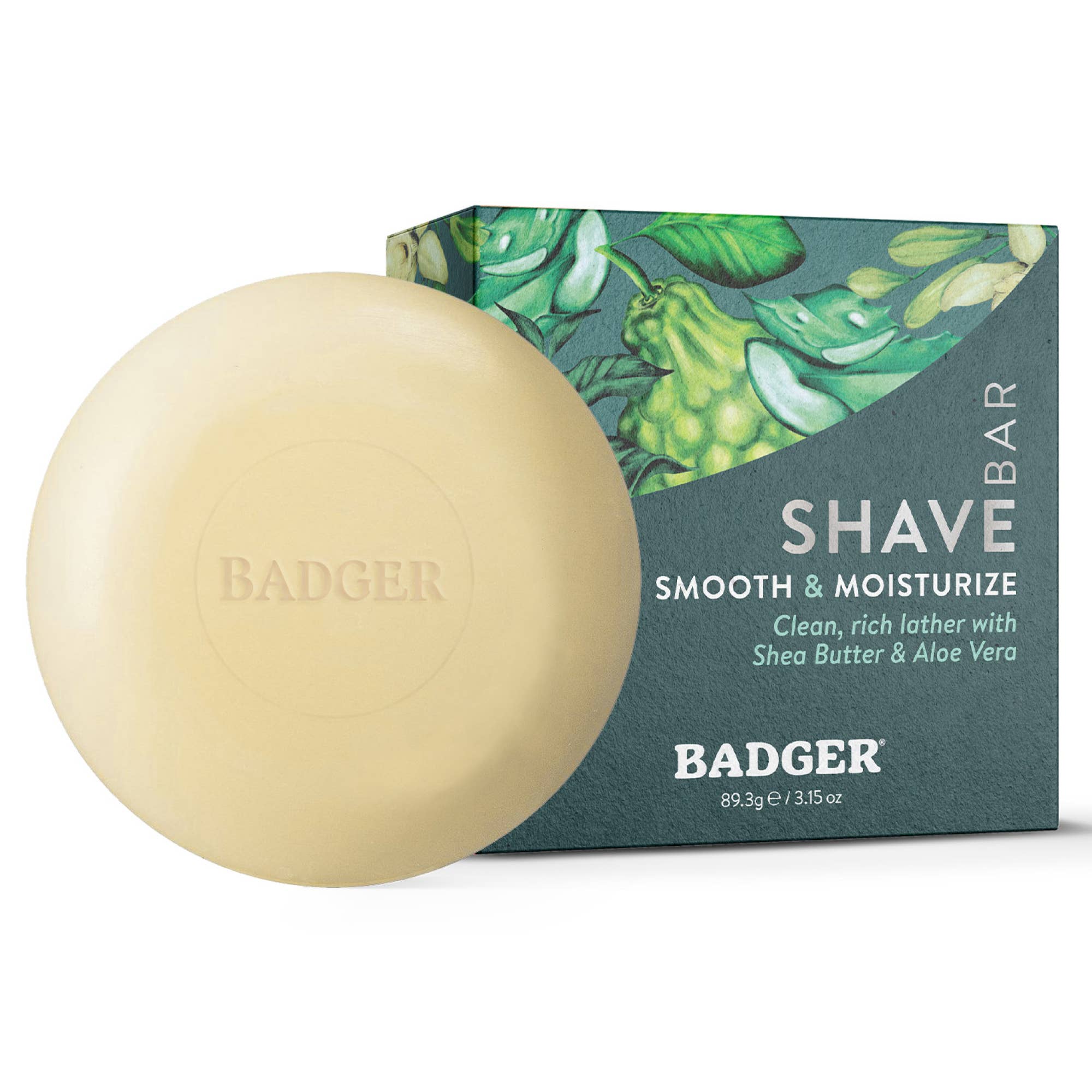 Shave Bar, Organic Moisturizing Shave Soap: 3.15 oz Bar