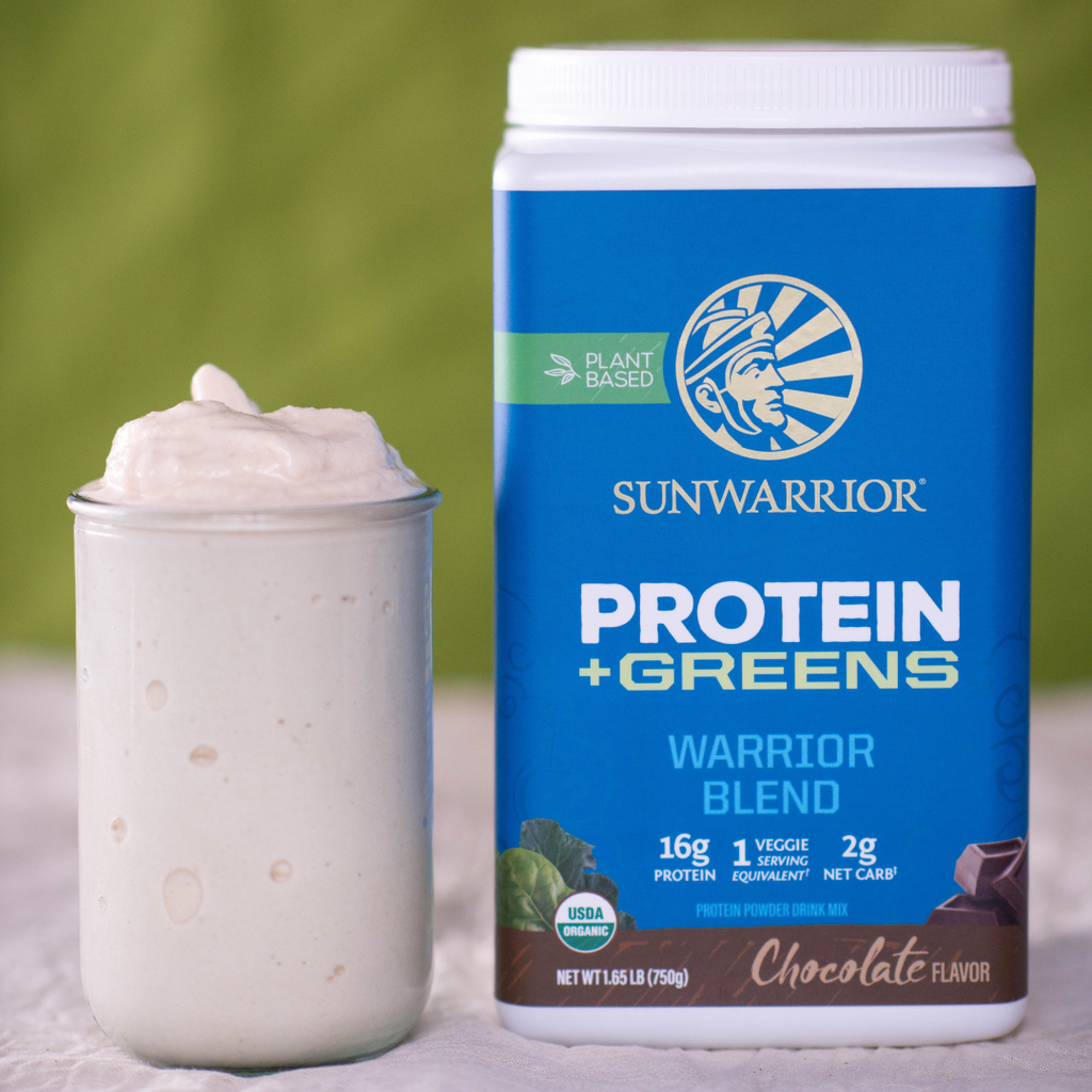 Warrior Blend + Greens Chocolate - Vegan Pea Protein Powder