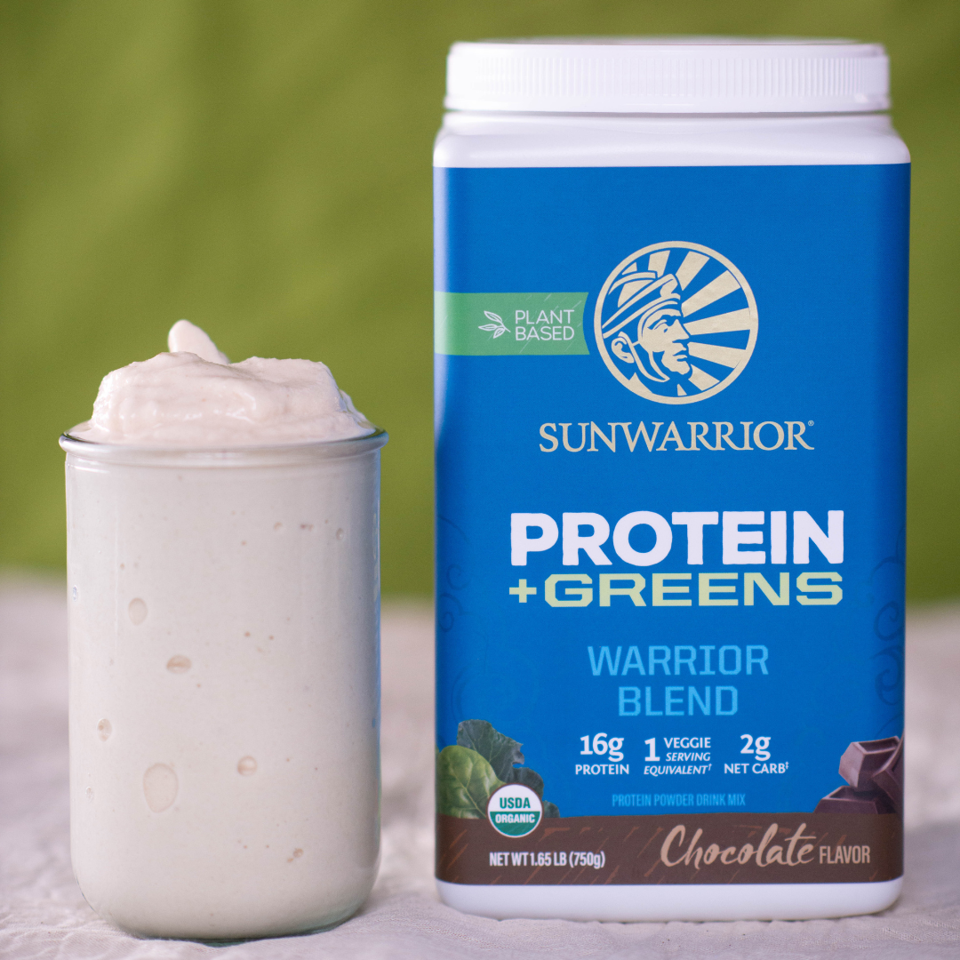 Warrior Blend + Greens Chocolate - Vegan Pea Protein Powder