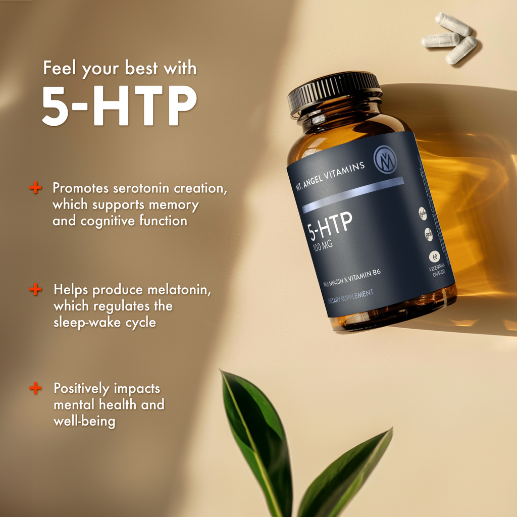 Mt. Angel Vitamins' 5-HTP 100mg - 60 Capsules: 60