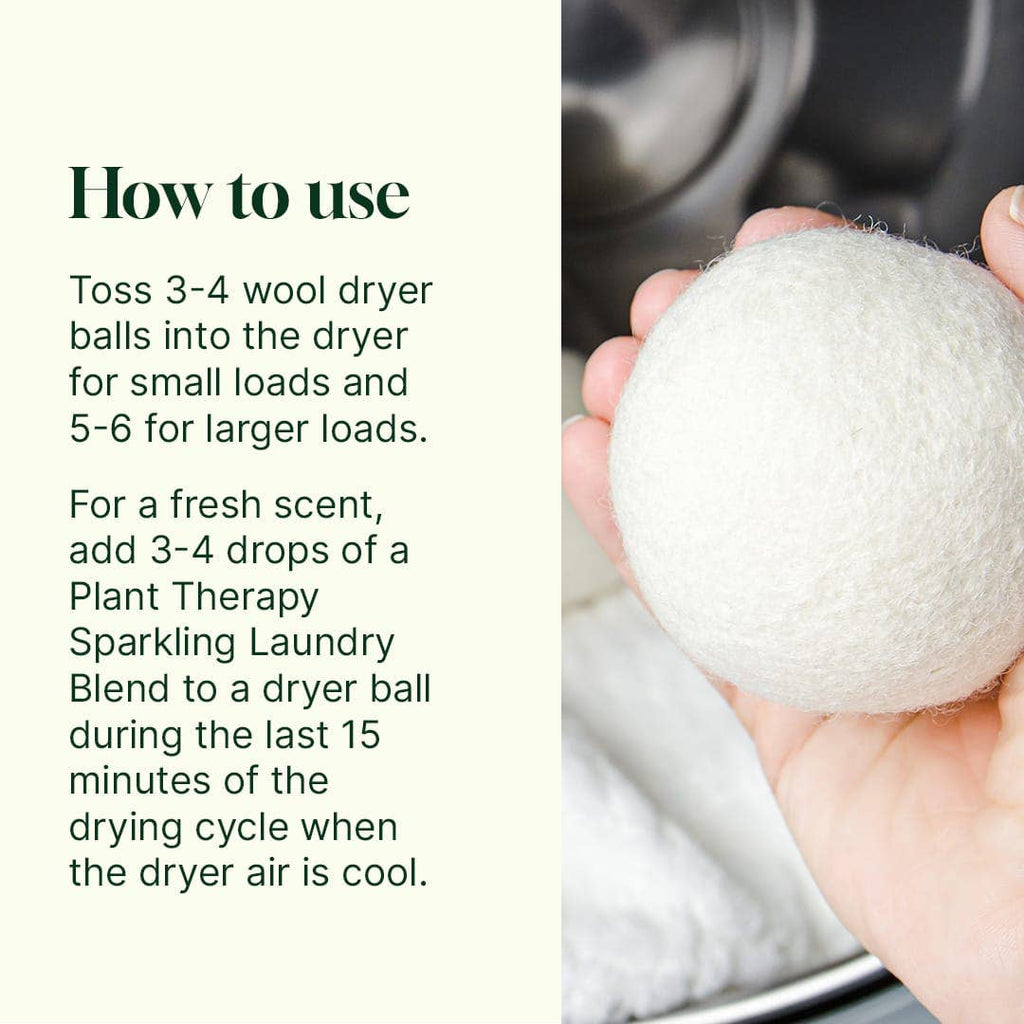 Wool Dryer Balls - 6-Pack