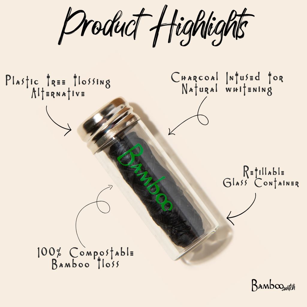 Vegan Bamboo Floss | Earth Day Bestseller: Natural White