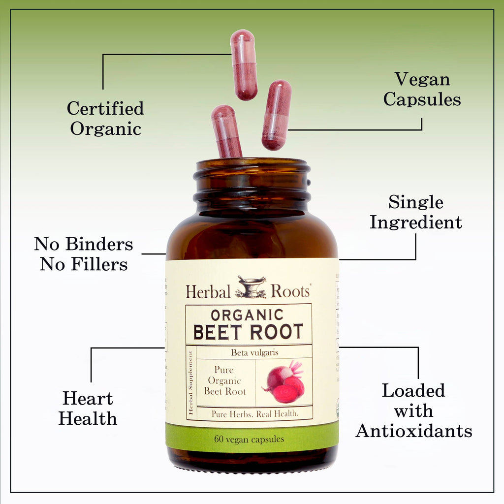 Herbal Roots Organic Beet Root Capsules