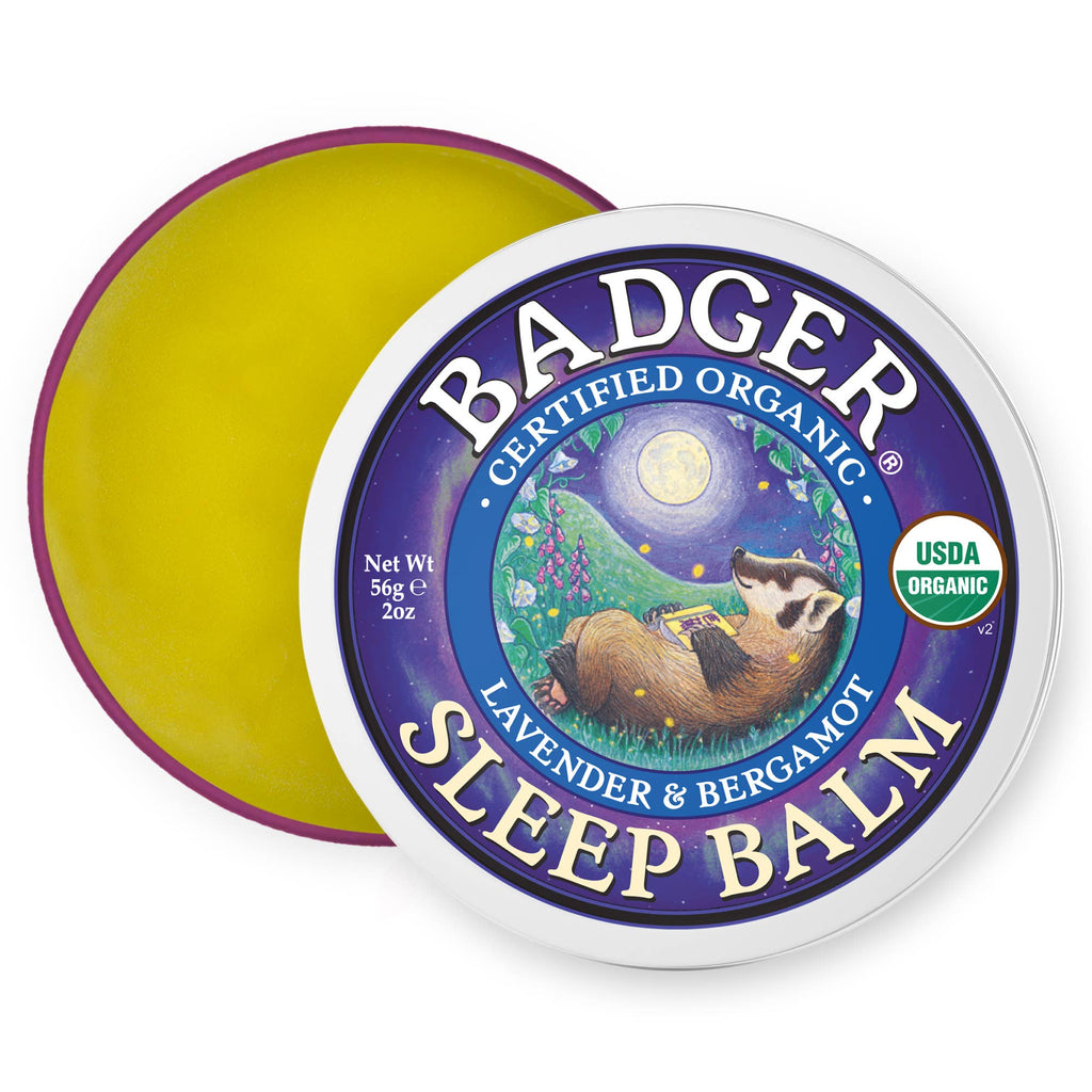 Badger Sleep Balm, Organic Essential Oil Aromatherapy: 0.75 oz Tin