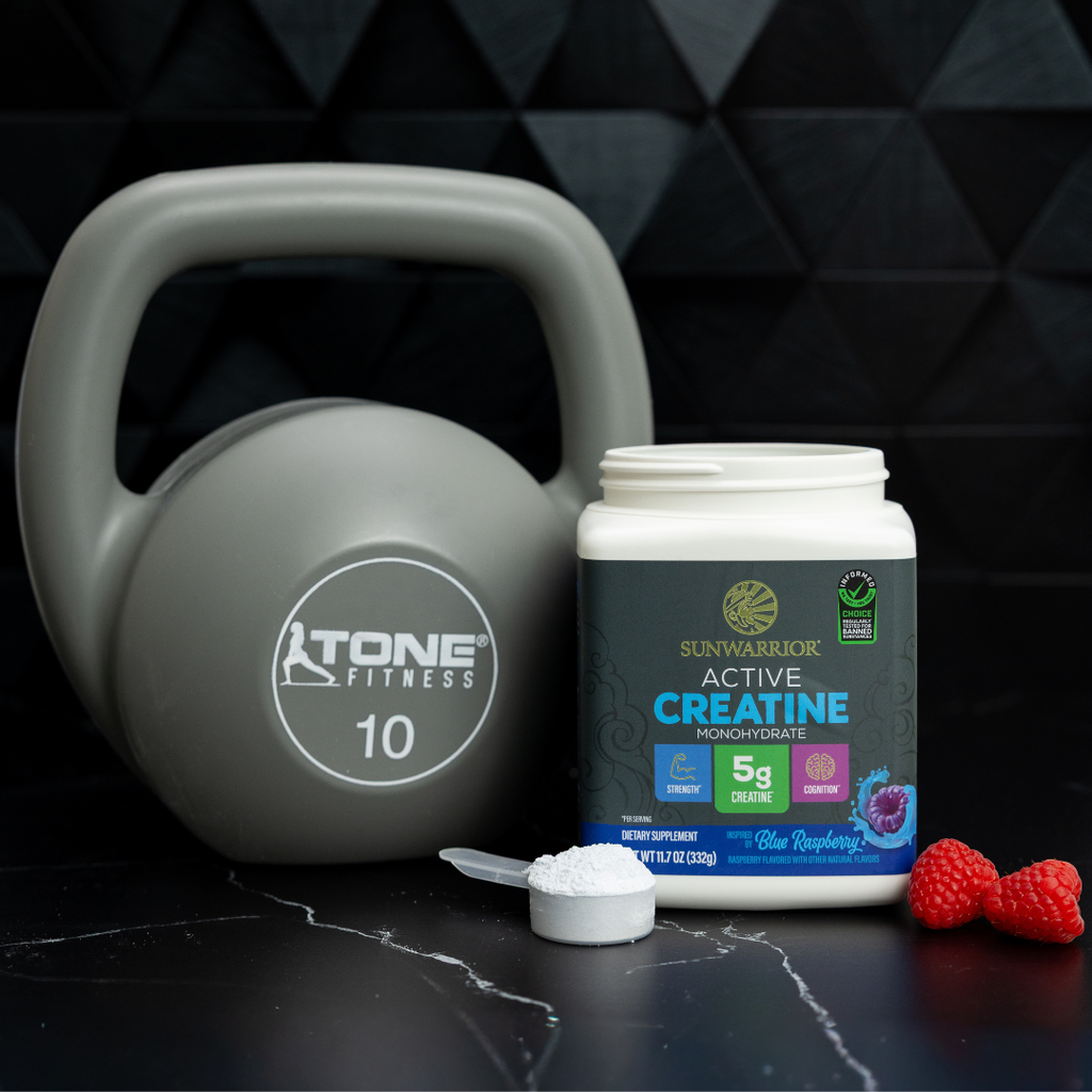 Blue Raspberry Active Creatine Drink Powder- Vegan, Soy-Free