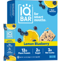 IQBAR Lemon Blueberry | Brain + Body Keto Protein Bars