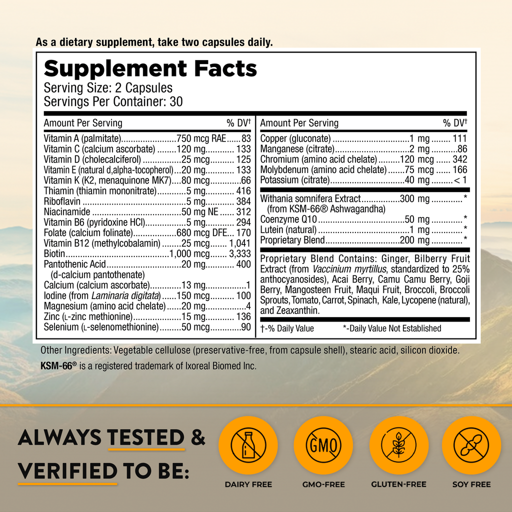 Mt. Angel Vitamins' Women's Multivitamin - 60 Capsules