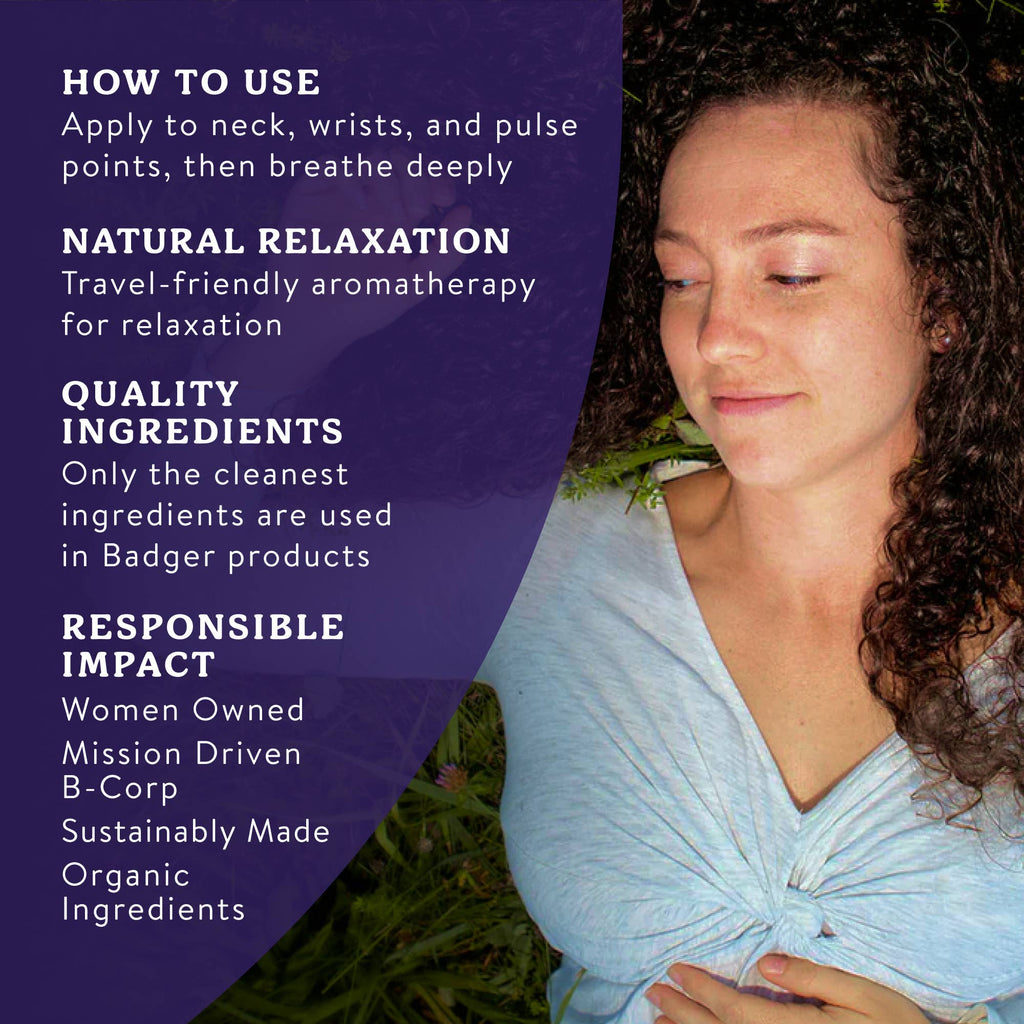 Badger Sleep Balm, Organic Essential Oil Aromatherapy: 0.75 oz Tin