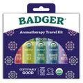 Badger Aromatherapy Travel Set, Organic Essential Oil Balms: 0.15 oz Sticks 5-Pack