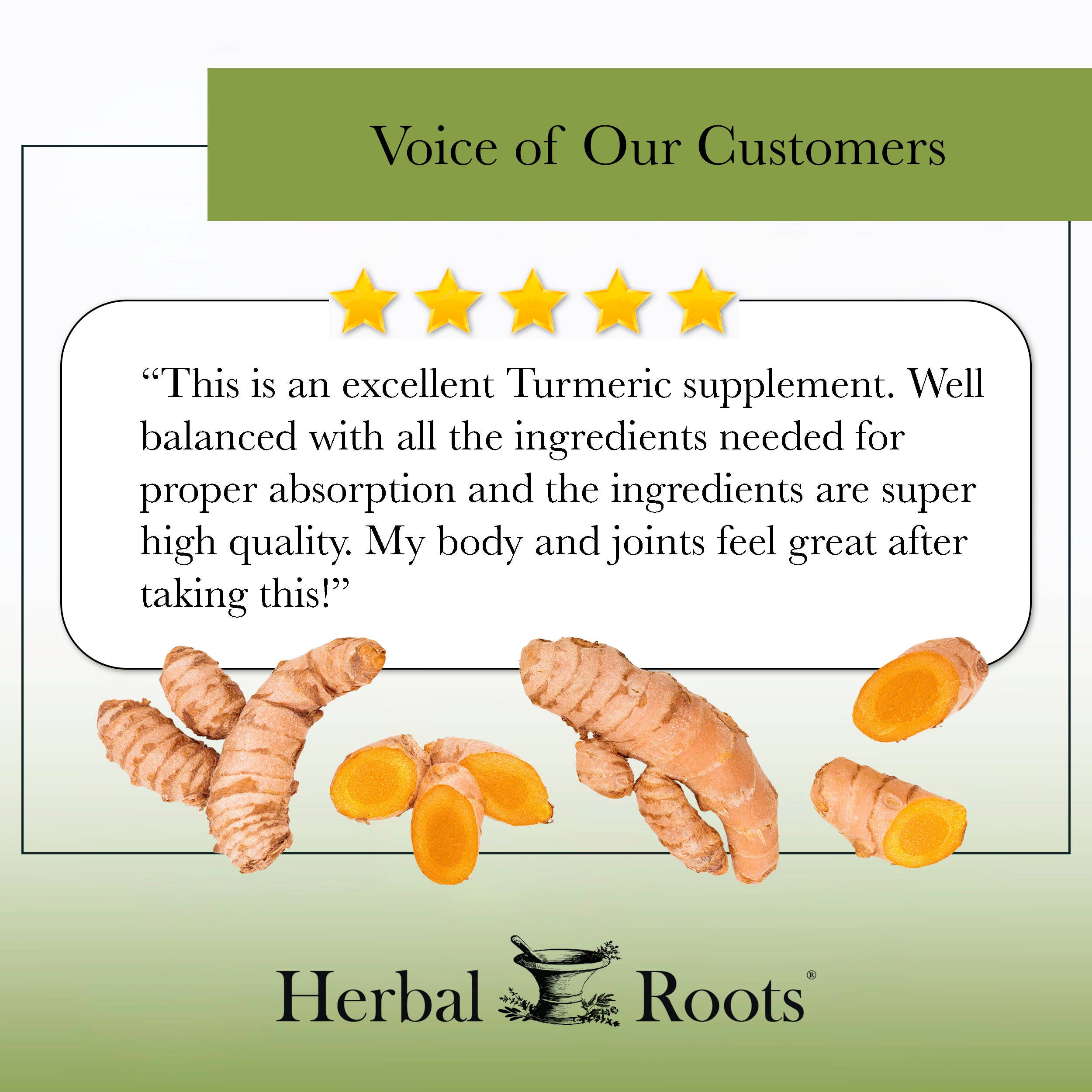 Herbal Roots Organic Turmeric Curcumin Capsules