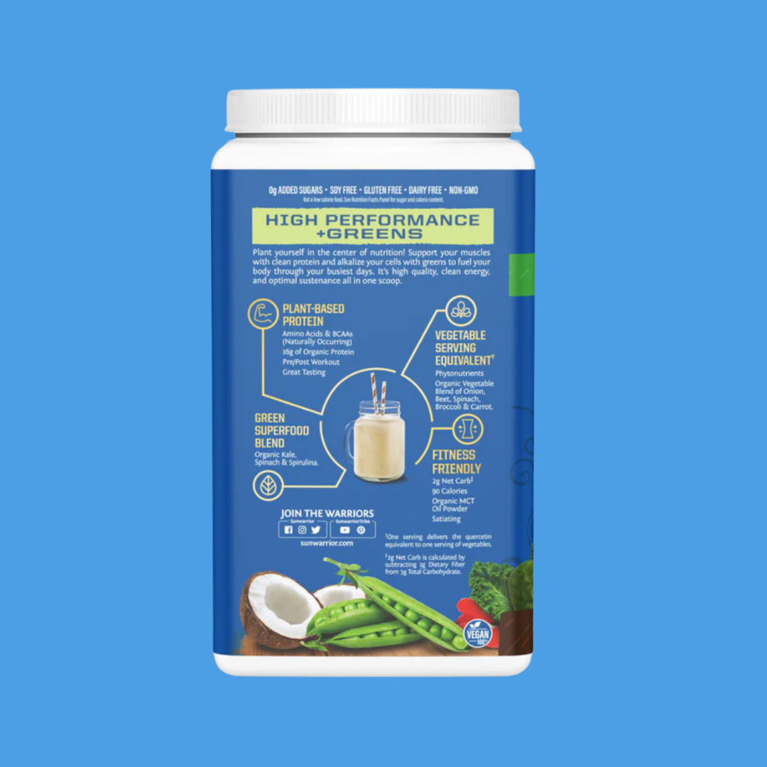 Warrior Blend + Greens Chocolate - Vegan Pea Protein Powder