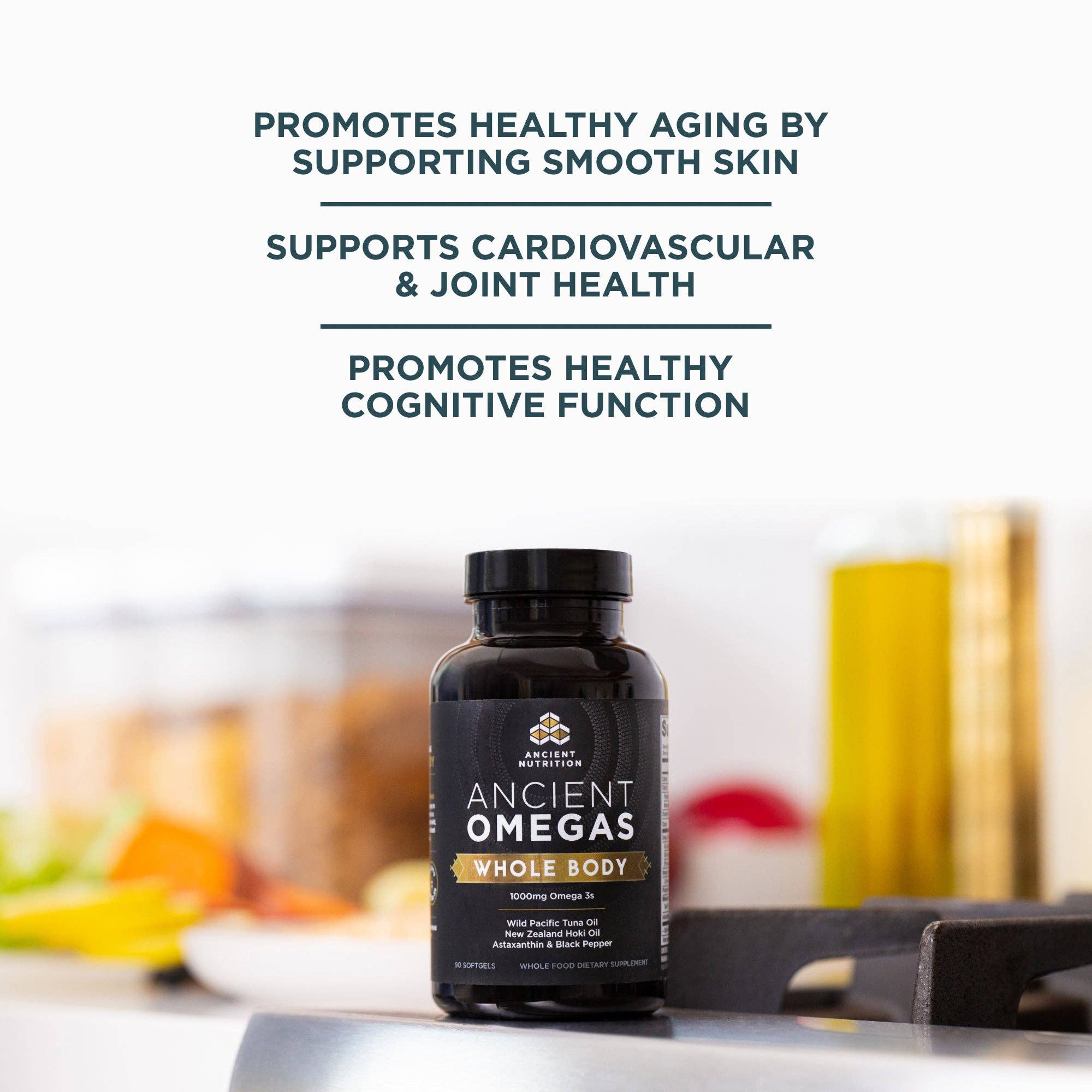 Omega-3s Whole Body | (90 Softgels): Black