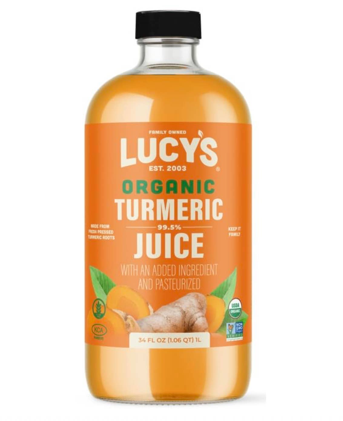 Lucy's Family Owned - Organic Turmeric Juice 34oz.
