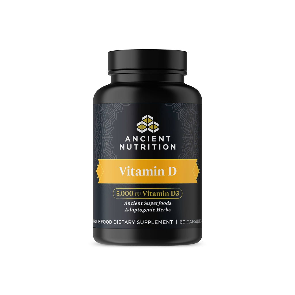 Ancient Nutrients Vitamin D3 + K2 | Capsules (60 Servings): Black