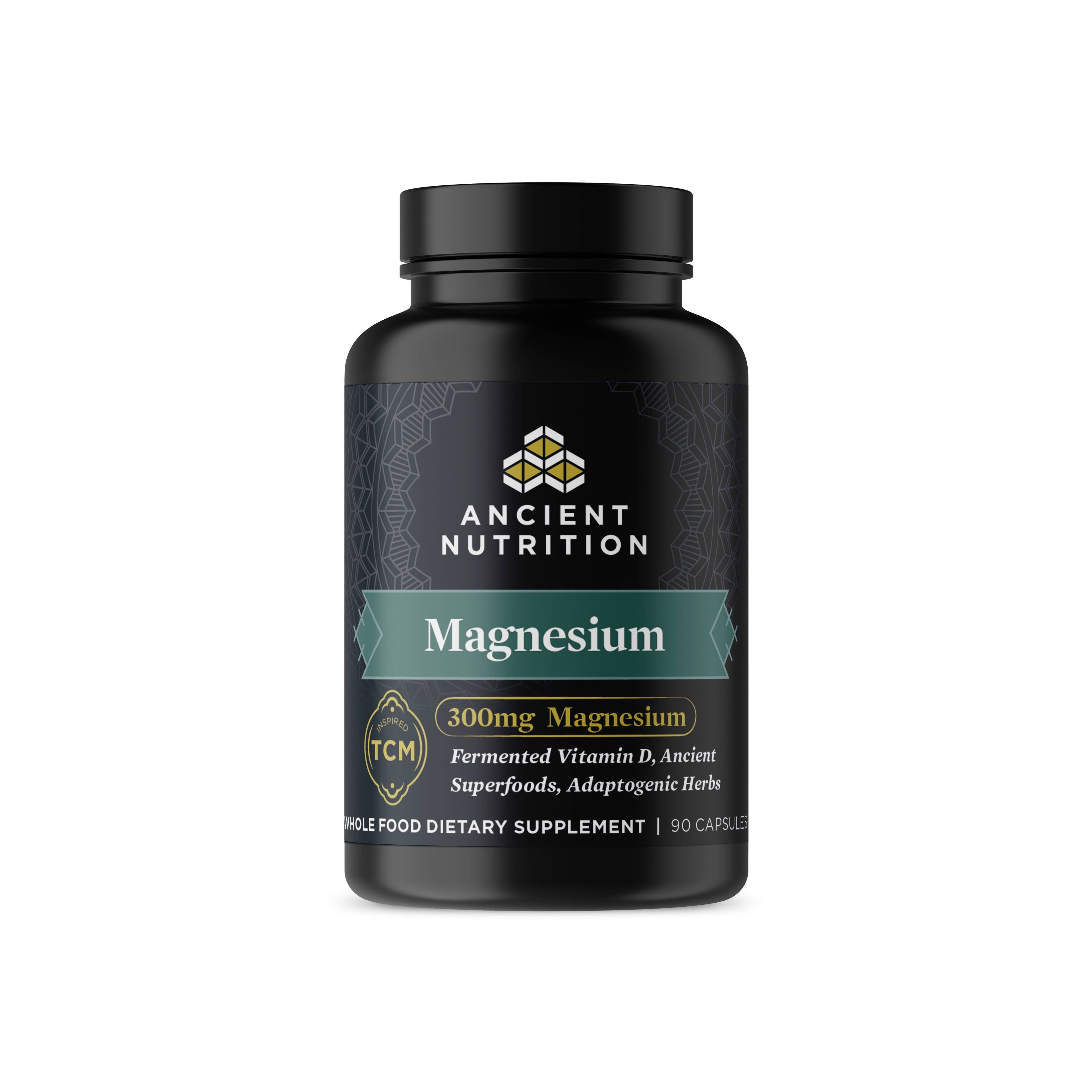 Ancient Nutrients Magnesium | Capsules (30 Servings): Black