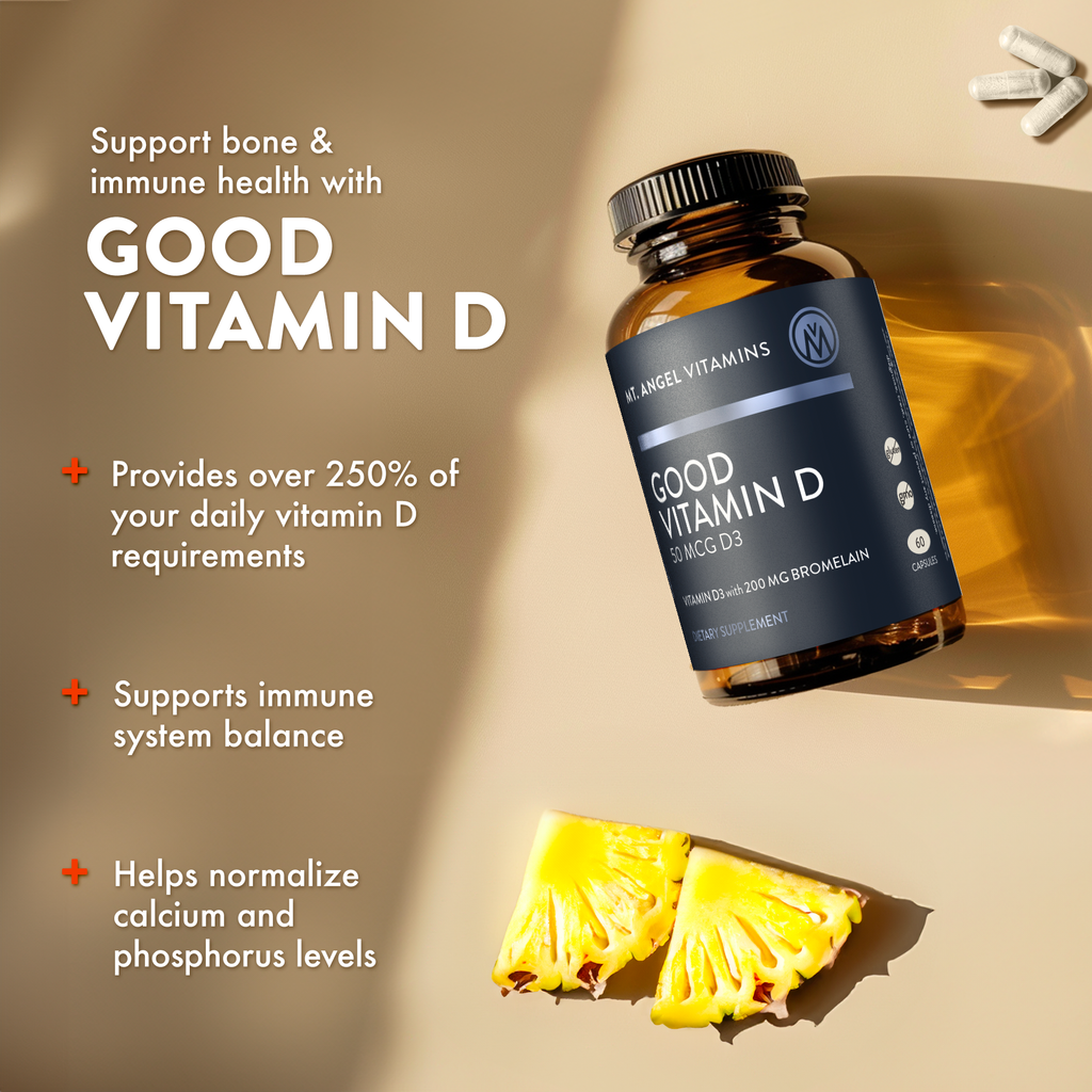 Mt. Angel Vitamins' Good Vitamin D - 60 Capsules: 60