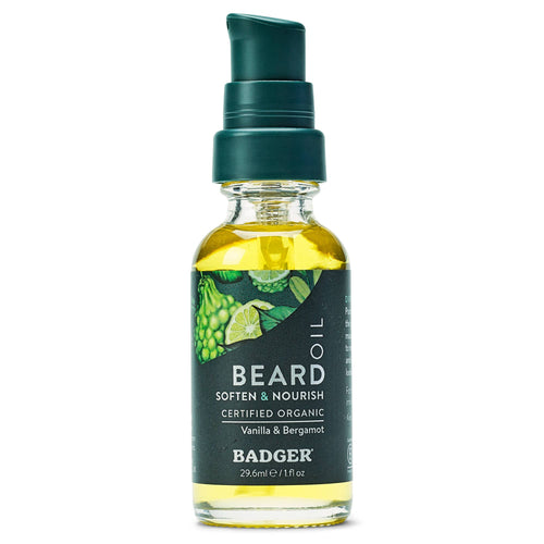 Beard Oil ~ Babassu & Jojoba, for Dry Skin: 1 fl oz Glass Bottle