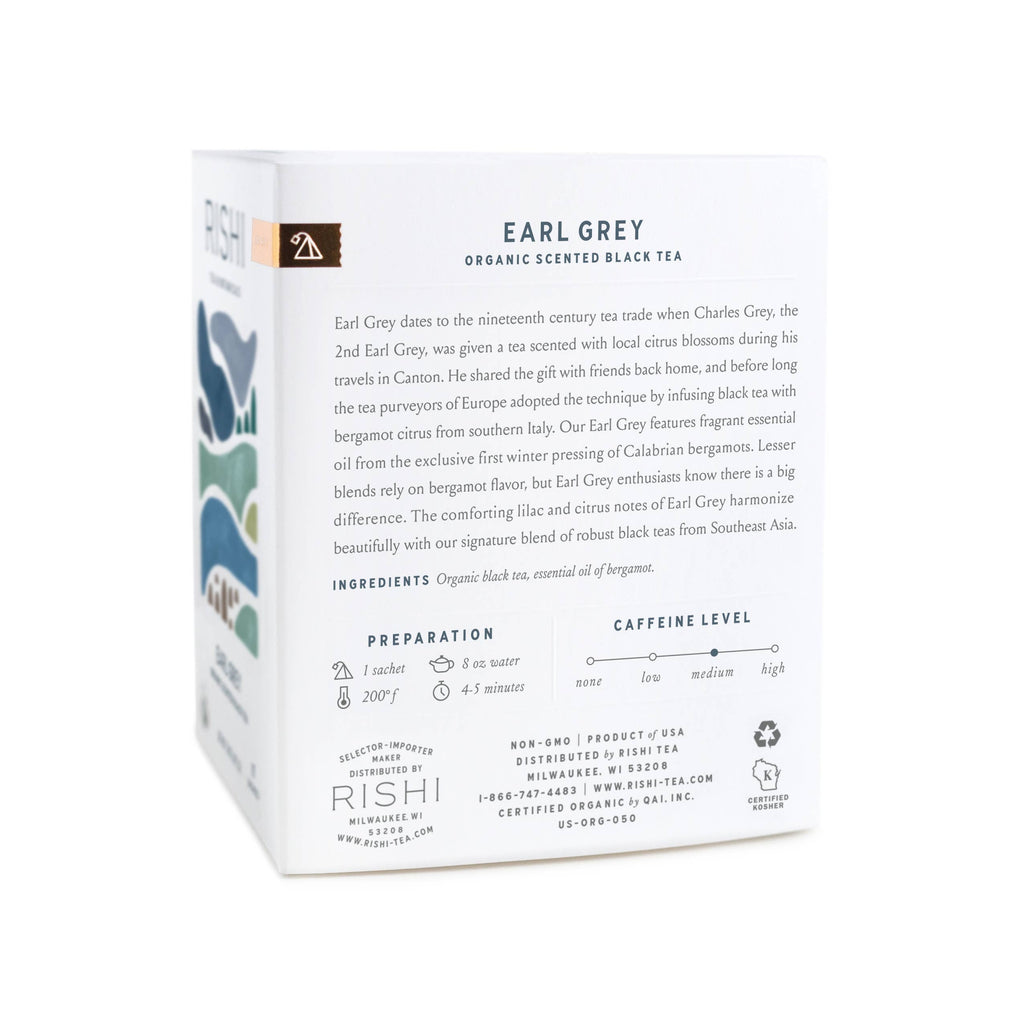 Earl Grey Organic Black Tea Sachets