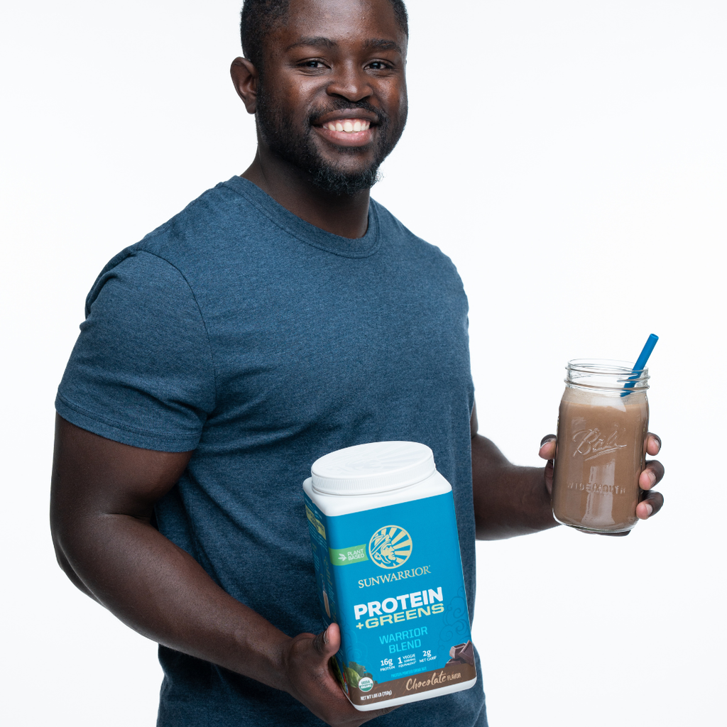 Warrior Blend + Greens Chocolate - Vegan Pea Protein Powder