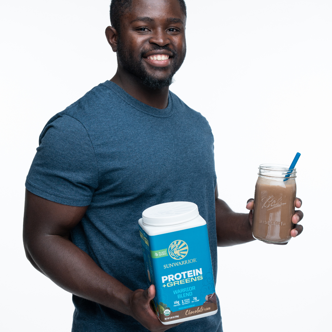 Warrior Blend + Greens Chocolate - Vegan Pea Protein Powder