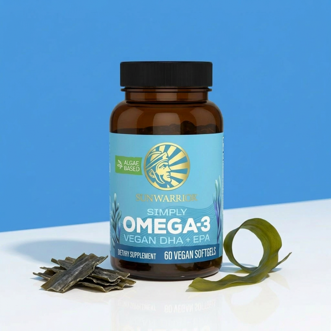 Simply Vegan Omega-3 Capsule Supplement - Vegan DHA + EPA