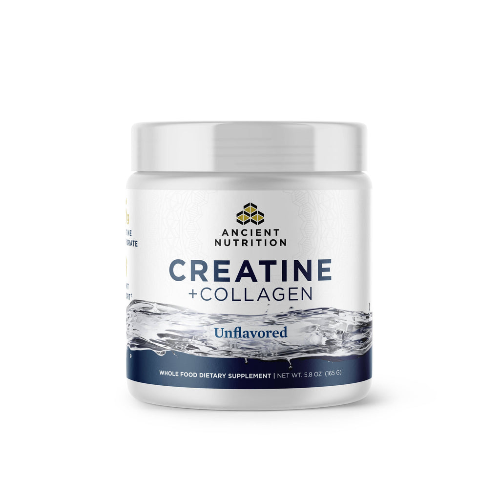 Creatine + Collagen | Powder Unflavored (30 Servings): 1-Pack