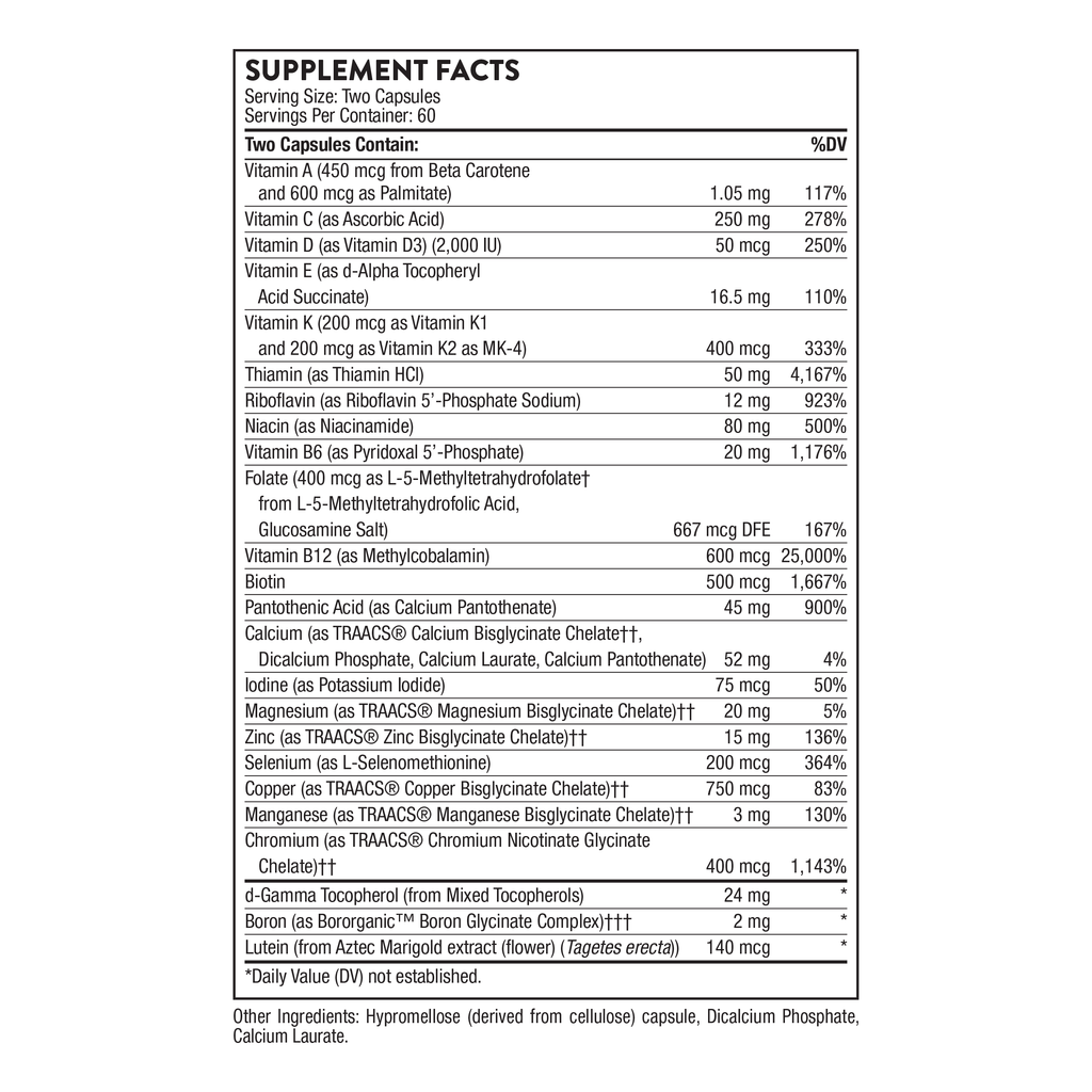 Basic Nutrients 2/Day - 60 Servings